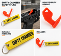 Chamber Safety Flags with EMPTY CHAMBER Tags (2 sets)
