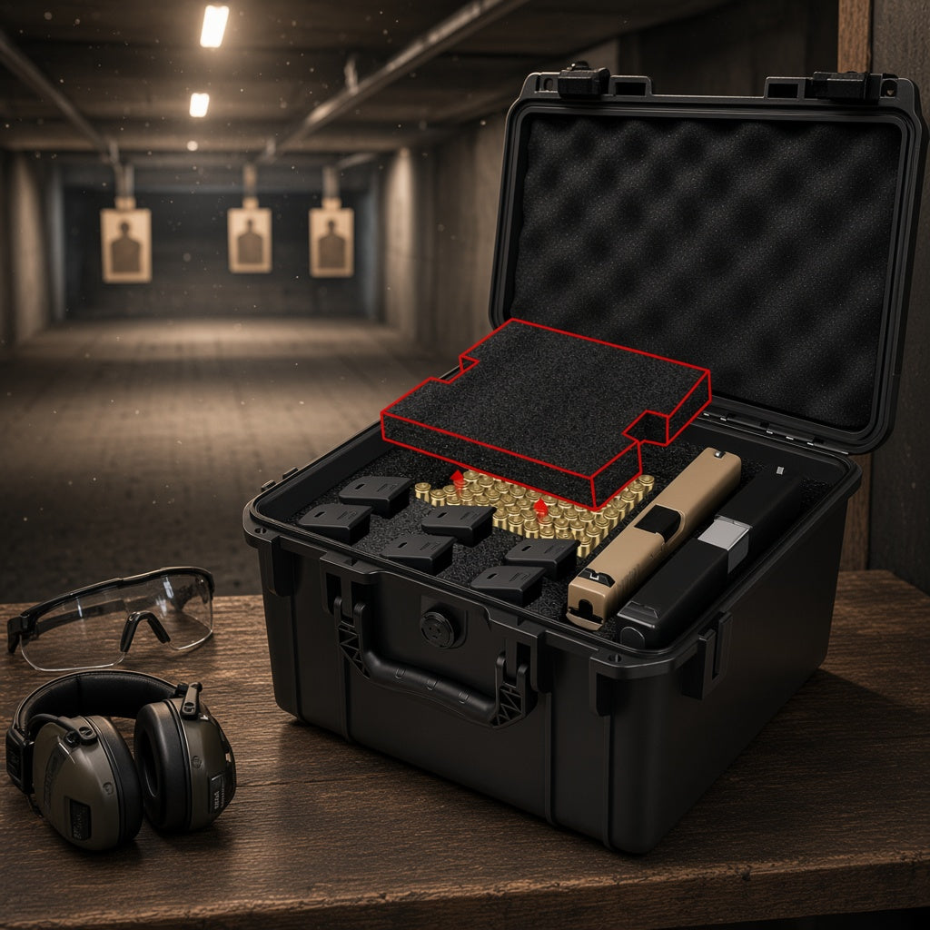 9mm Ammo & Pistol Storage Case – 2 Pistols, 6 Magazines, 423 Rounds